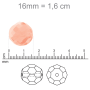 Bola Sparkling art. 8502 Cristal 16mm