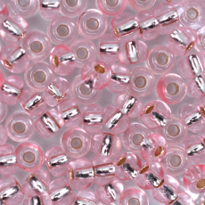 Miçanga Preciosa® Ornela Vintage Rose Light Solgel Dyed Transparente (08273) 6/0 aprox. 4,1mm