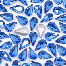 Strass Gota Supreme art. 8017 base cônica Safira 10x6mm