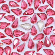 Strass Gota Supreme art. 8017 base cônica Rose 10x6mm