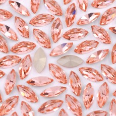 Strass Navete Supreme art.8004 base cônica Peach 15x7mm