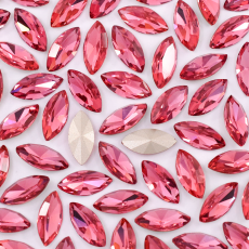 Strass Navete Supreme art.8004 base cônica Rose 15x7mm