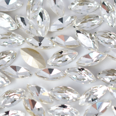 Strass Navete Supreme art.8004 base conica Cristal 10x5mm