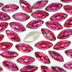 Strass Navete Supreme art.8004 base conica Fuchsia 10x5mm
