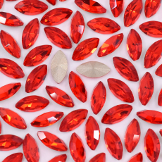 Strass Navete Supreme art.8004 base cônica Light Siam 10x5mm