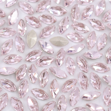 Strass Navete Supreme art.8004 base cônica Light Rose 6x3mm