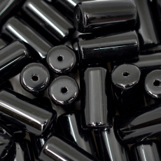 Conta de Vidro Supreme Firma Preto (23980) Fosca 24x13mm