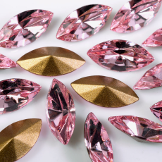 Strass Navete Sparkling art. 42002 Light Rose 15x7mm