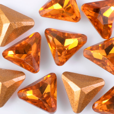 Strass Triângulo Sparkling® art. 4722 base cônica Topaz 6mm
