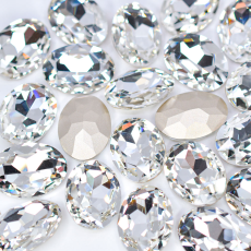 Strass Oval Supreme art.8002 Cristal 25x18mm