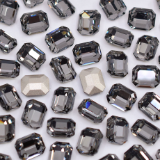 Strass Octagonal Supreme art. 8007 base cônica Black Diamond 10x8mm