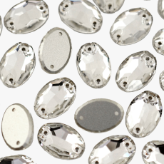 Oval para costura Supreme Cristal 10x7mm