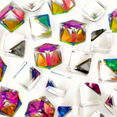 Cubo Pingente Sparkling art. 4841 base reta Cristal Vitrail Medium 12mm