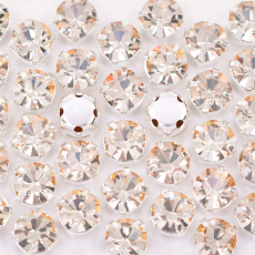 Strass Engrampado Prateado para costura Preciosa Cristal Honey  SS24  5,2mm
