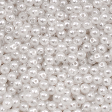 Perola de Vidro Collection Czech Crystal Branco 2mm