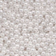 Pérola de Vidro Collection Czech Crystal Branco 2mm