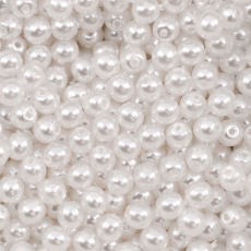 Perola de Vidro Collection Czech Crystal Branco 3mm