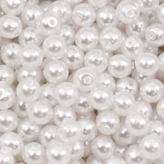 Perola de Vidro Collection Czech Crystal Branco 4mm