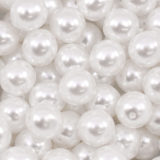 Perola de Vidro Collection Czech Crystal Branco 8mm