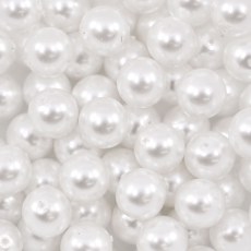Perola de Vidro Collection Czech Crystal Branco 10mm