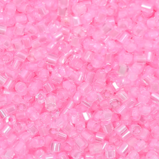 Vidrilho Preciosa® Ornela Cristal e Rosa Lined (38194) 2x9/0=2,6mm