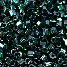 Vidrilho Preciosa® Ornela Verde Transparente T Lustroso (56620) 2x9/0=2,6mm