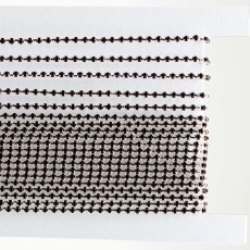 Corrente de Strass Niquel Supreme Jet SS12 = PP24 = 3mm