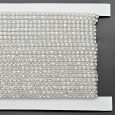 Fio de Strass Plástico Branco Preciosa® art. 81 Cristal SS8 = PL18 = 2,4mm