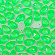 Gota para costura Supreme Cristal Neon Green 12x7mm