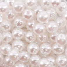 Pérola de Vidro Collection Czech Crystal Branco 4mm