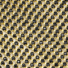 Corrente de Strass Brilliant Supreme Jet SS12 = PP24 = 3mm