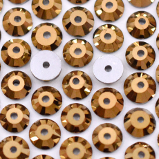 Lantejoula para costura Supreme Cristal Aurum 6mm