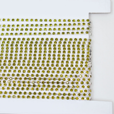 Corrente de Strass Níquel Preciosa® Olivine SS12 = PP24 = 3mm
