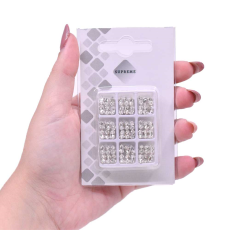 Navete Engrampado Prateado para costura Supreme Cristal 6x3mm