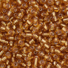 Miçanga Supreme Freestyle Ouro Novo Transparente 17021 6/0 aprox. 3,6mm