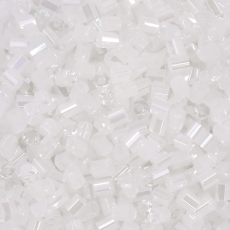 Vidrilho Supreme Super Branco Perolado AAA (57102) 2x8/0 aprox.3,0mm