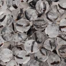 Cristal Preciosa® Ornela Cristal Preto Transparente Mesclado (08996) 8mm