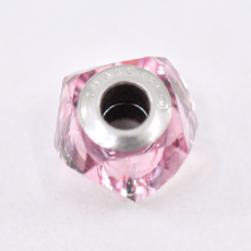 Berloque Swarovski Charm Becharmed Facetado Rose 14mm