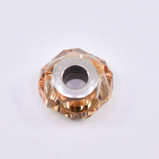 Berloque Swarovski Charm Becharmed Facetado Cristal Golden Shadow 14mm