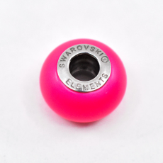Berloque Swarovski Charm Becharmed Perola Cristal Neon Pink 14mm