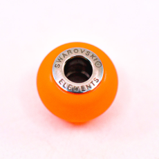 Berloque Swarovski Charm Becharmed Perola Cristal Neon Orange 14mm