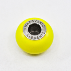 Berloque Swarovski Charm Becharmed Perola Cristal Neon Yellow 14mm