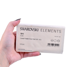 Pérola Swarovski® art. 5810 Cristal Powder Rose Pearl 4mm