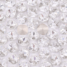 Strass Quadrado Cushion Maxima Preciosa art. 435 36 132 base conica Cristal 10x10mm