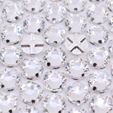 Strass Chaton Rose Engrampado Prateado para costura Cristais Preciosa Cristal SS48  11,30mm