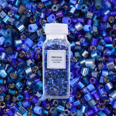 Mix de Vidrilhos Preciosa® Ornela Tons Azul Ìndigo 2x9/0=2,6mm
