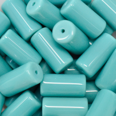 Conta de Vidro Supreme Firma Turquesa (63130) Fosco 20x10mm