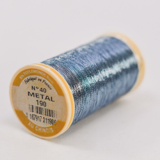 Linha Au Chinois Fils A Coudre 100% Poliamida Azul Metal (190) 40 Denier= 0,35mm