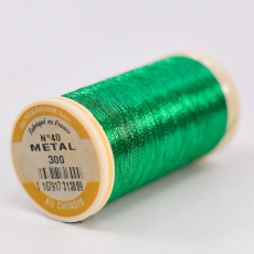 Linha Au Chinois Fils A Coudre 100% Poliamida Verde Metal (300) 40 Denier= 0,35mm