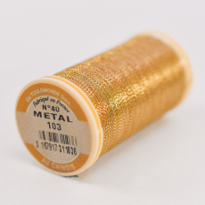 Linha Au Chinois Fils A Coudre 100% Poliamida Dourado Metal (103) 40 Denier= 0,35mm